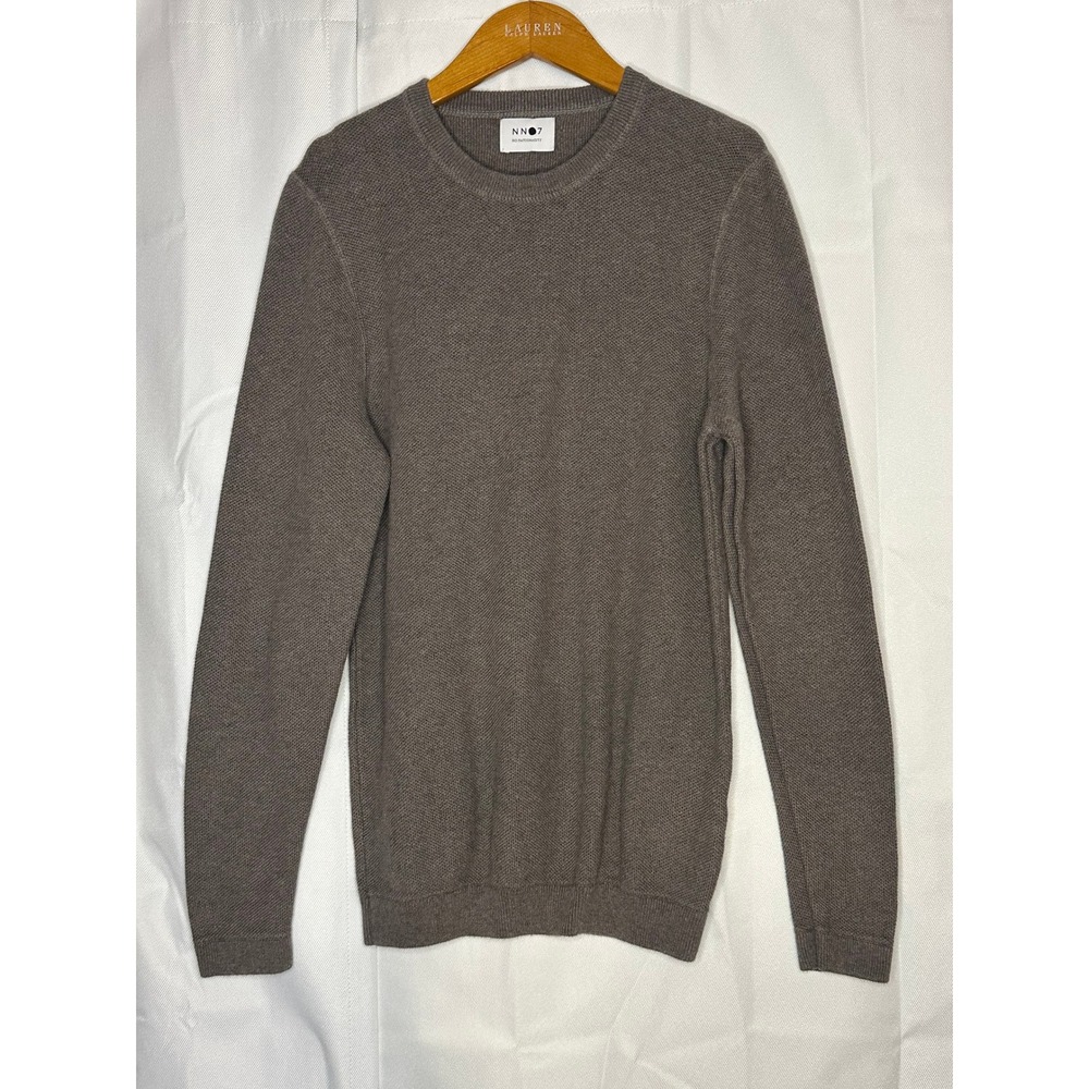 NN07 No Nationality Hubert 6194 Men's Cotton Crewneck Sweater Brown Size Unknown
